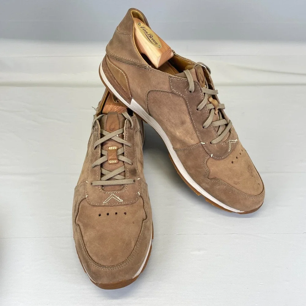 Olukai HUAKA'I LI Shoes Mens Size 11 Brown Nubuck Lace Up Casual Sneakers